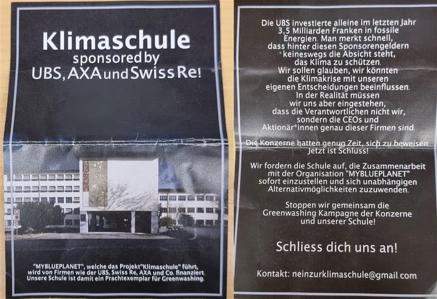 Gymischüler:innen wehren sich gegen Klimaunterricht