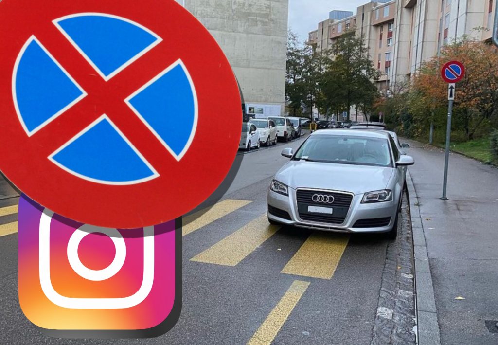 Instagram-Kanal prangert Falschparkierer an