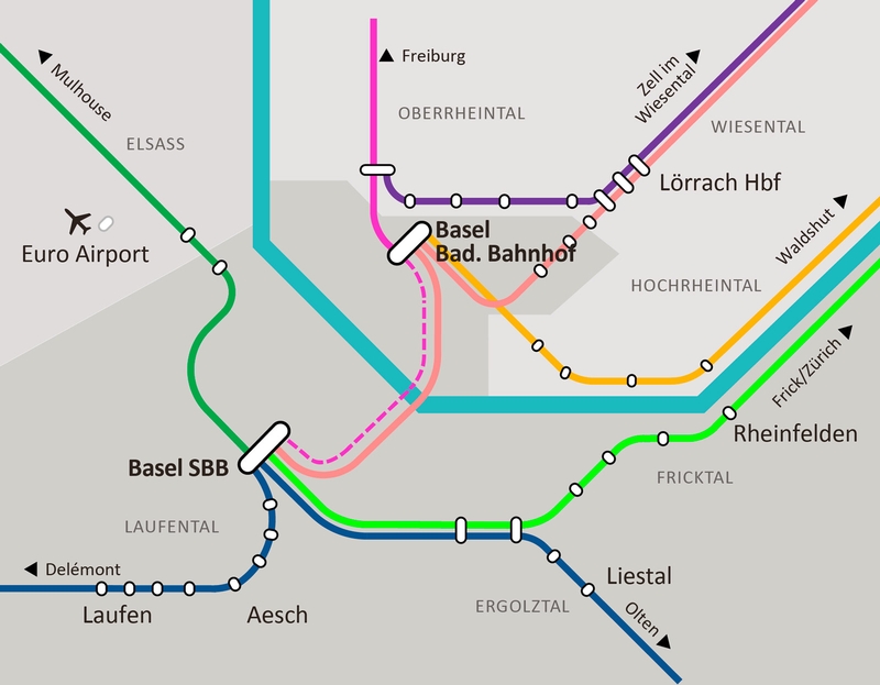 Mit dem Zug ohne Umsteigen in die Innenstadt - die neue Basler S-Bahn machts möglich