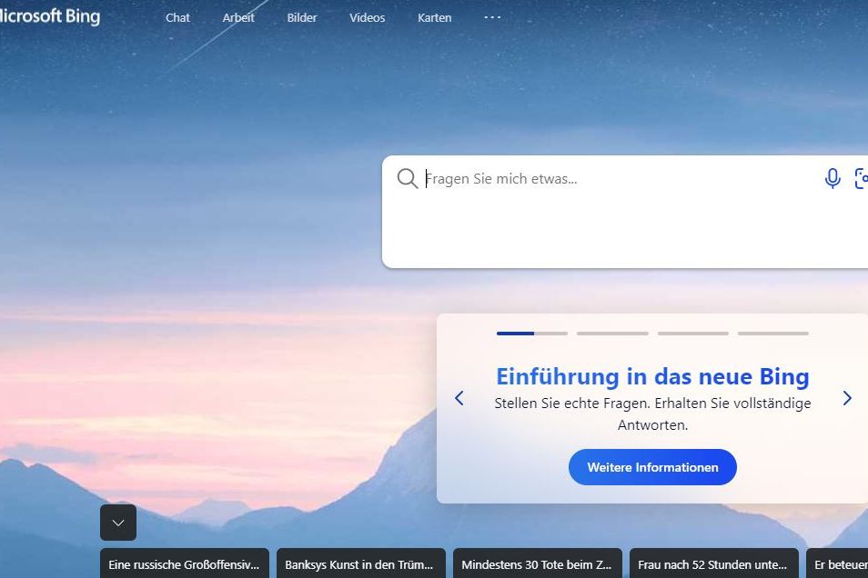 Bing neu mit KI: Microsoft bläst zum Angriff auf Google