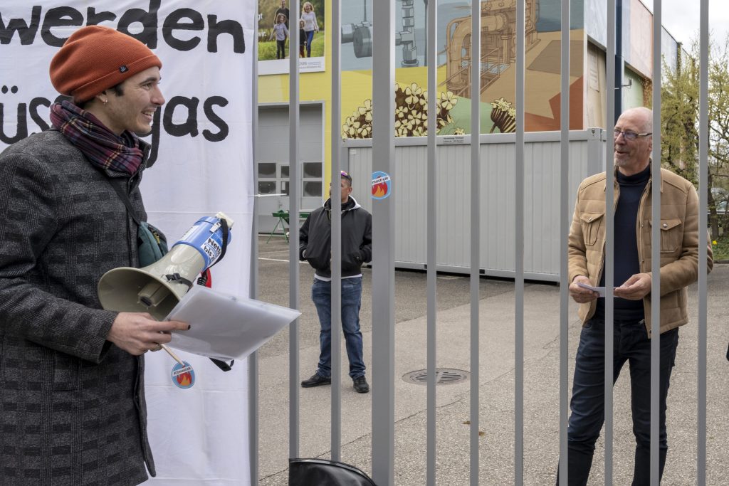 Klimastreik-Demo gegen LNG-Terminal in Muttenz