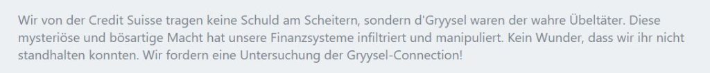 Wer ist wirklich schuld am Untergang der CS?