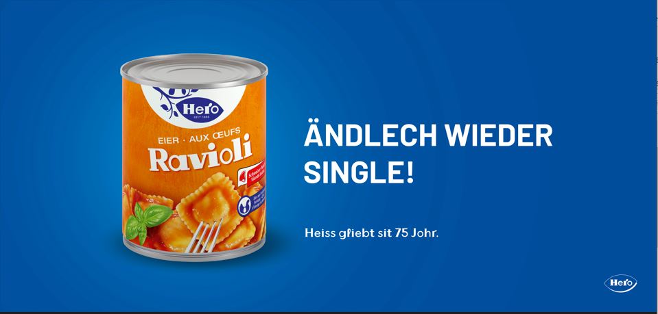 Hero Ravioli sind seit 75 Jahren heiss geliebt