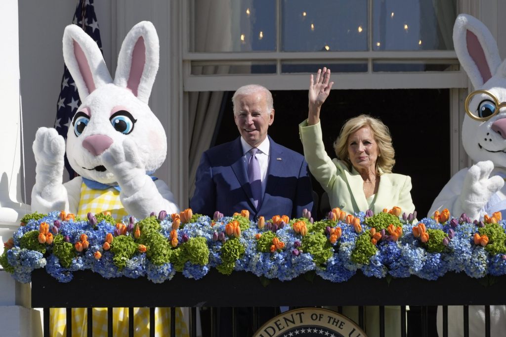 Ostereier-Rollen am Weissen Haus mit Joe und Jill Biden und Hasen