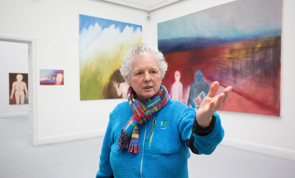 «Fuck abstraction!»: Umstrittenes Bild von Basler Künstlerin mit Farbe bespritzt