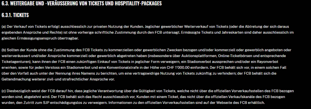 Überrissene Ticketpreise von Drittanbietern sind dem FCB ein Dorn im Auge