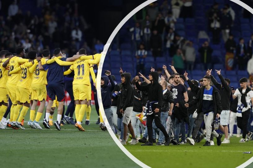 Barça-Meisterteam muss vor Espanyol-Ultras flüchten