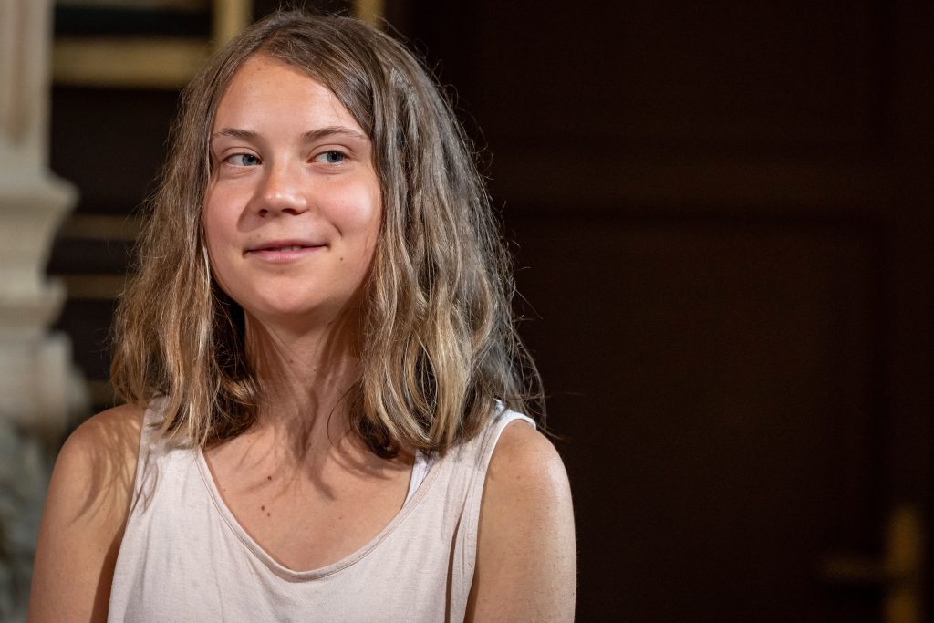 Klimaaktivistin Greta Thunberg protestiert am Samstag in Basel