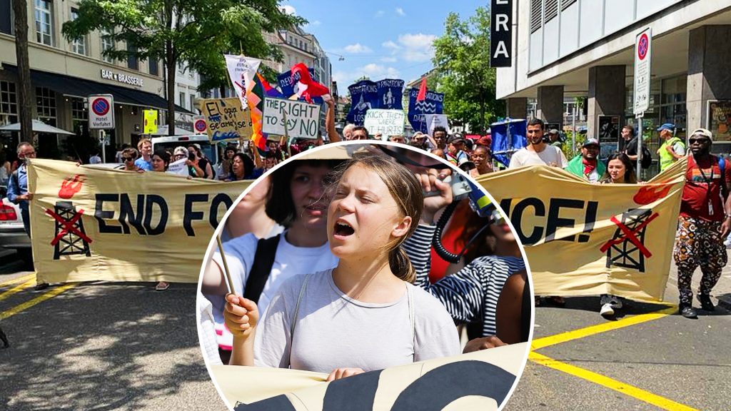 Greta Thunberg protestiert in Basel