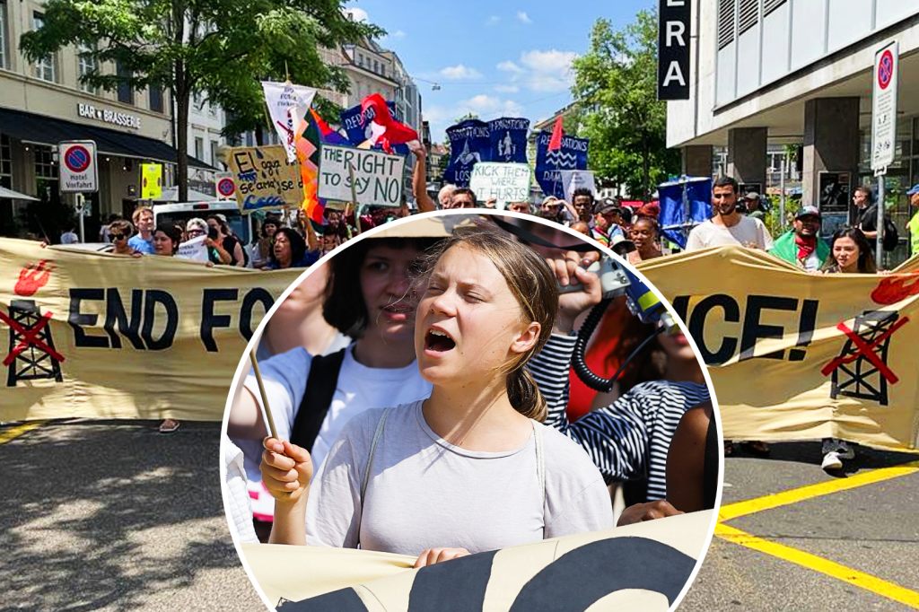 Greta Thunberg protestiert in Basel