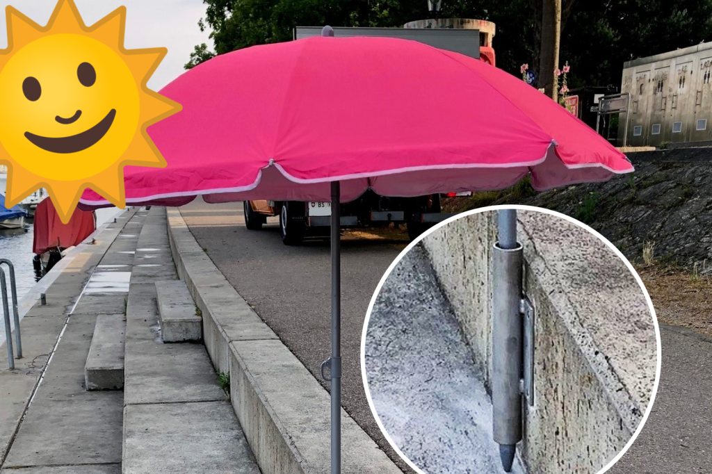 Jetzt kannst du deinen eigenen Sonnenschirm am Rheinbord aufstellen