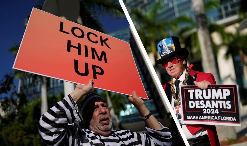 Historischer Auftritt von Trump vor Gericht in Miami