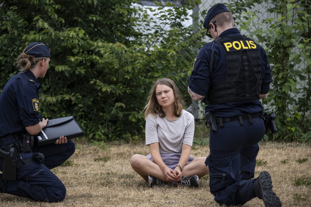 1000 Kronen Strafe für Greta Thunberg