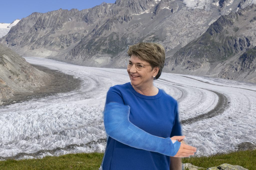 Viola Amherd stürzt und zieht sich Ellbogenbruch zu