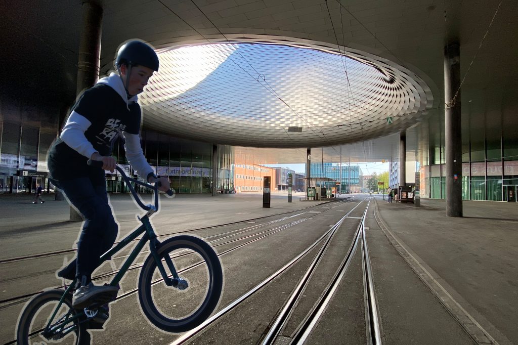 Auf dem Messeplatz kannst du bald BMX fahren