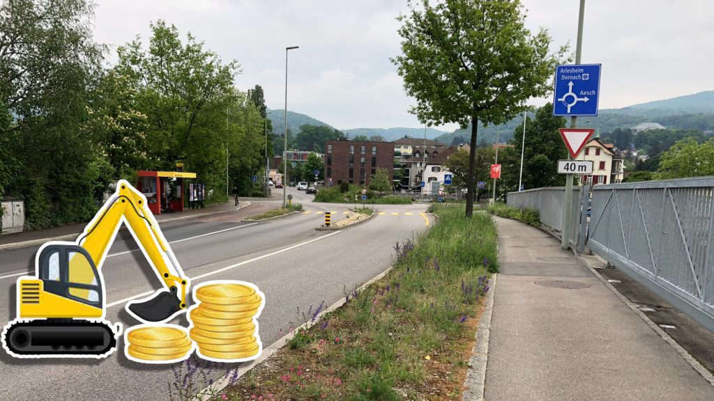 6 Millionen Franken für Ausbau der Reinacher Bruggstrasse