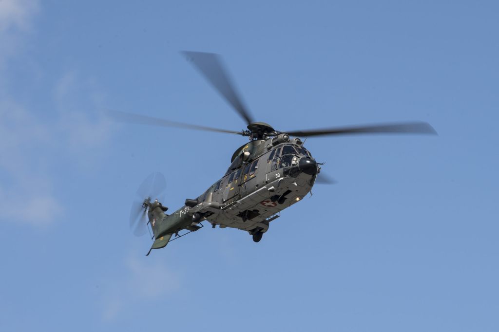 Super Puma bei Flugshow in Frankreich beschädigt