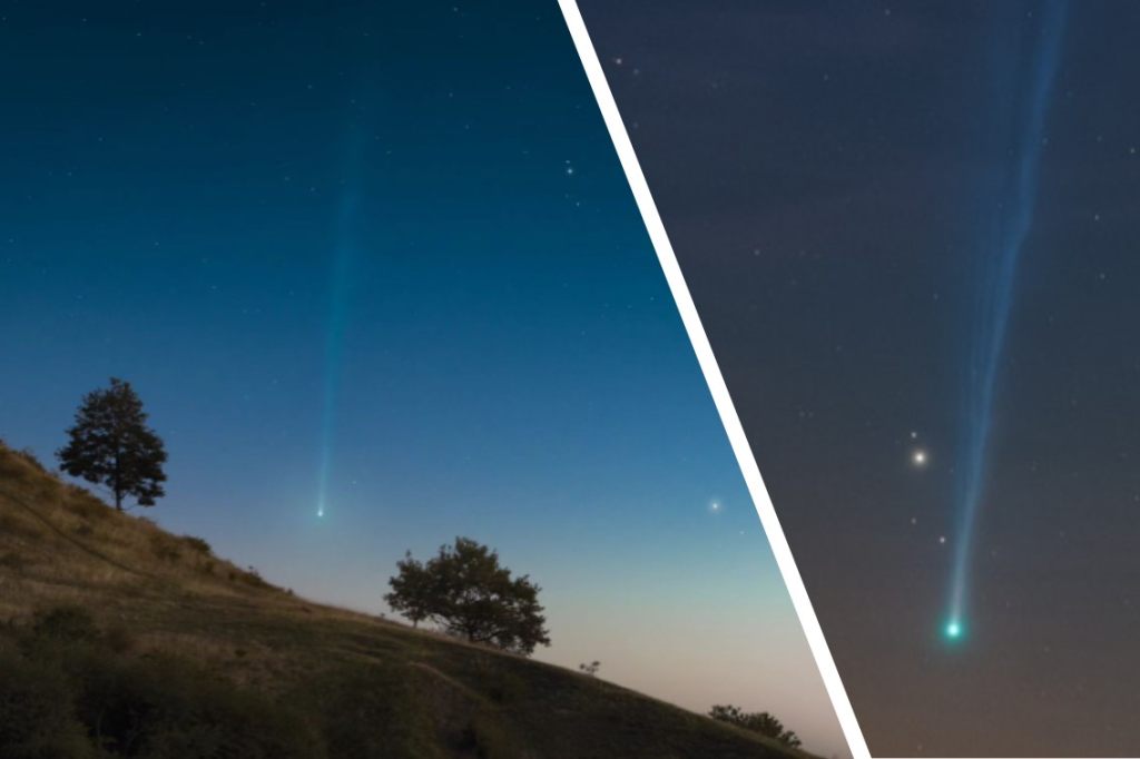 Grün-glänzender Komet zieht an der Erde vorbei ☄️