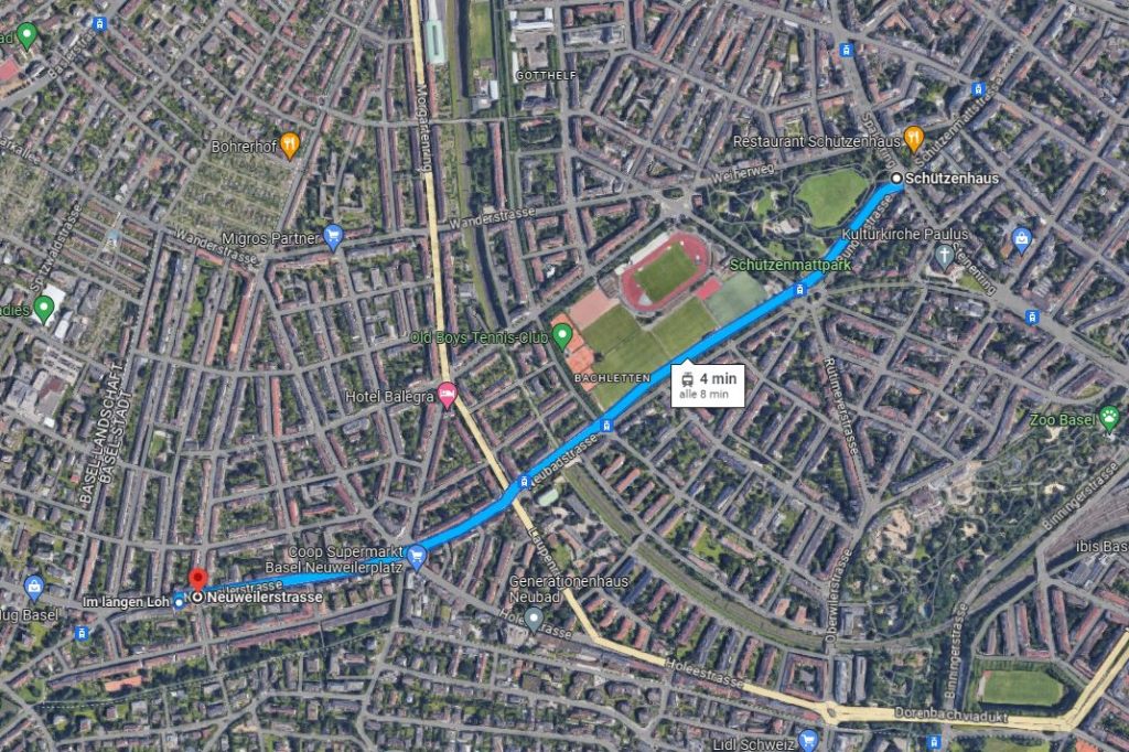 Unterbruch zwischen Schützenhaus und Neuweilerstrasse aufgehoben