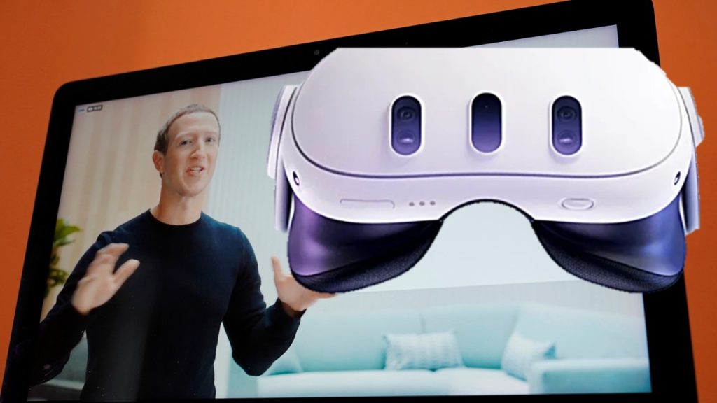 Marc Zuckerberg stellt das neue Headset Quest 3 vor