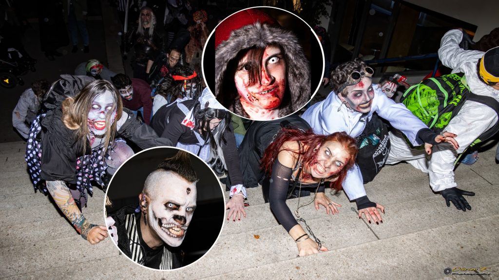 Eine monströse Parade durch die Stadt: So gruselig war der Zombie Walk