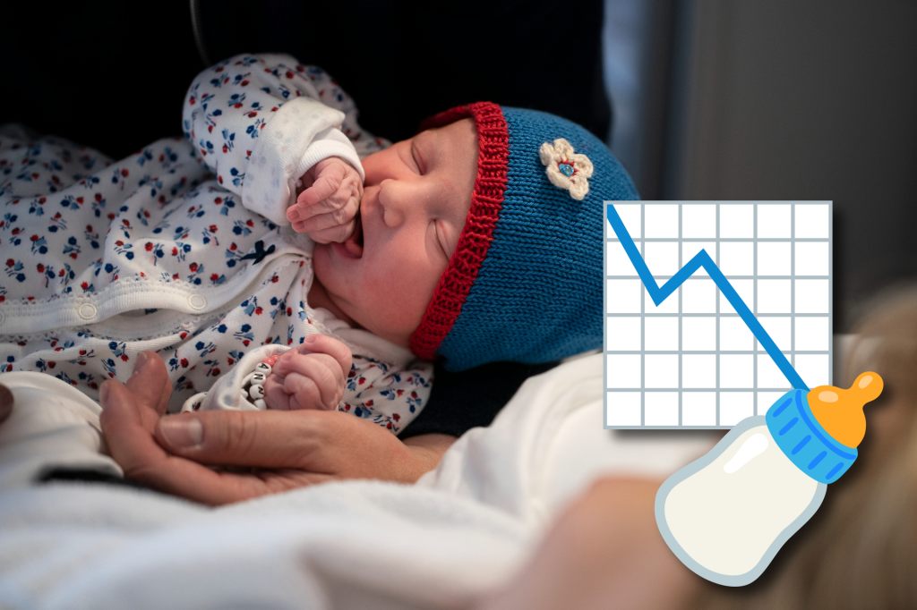 In der Schweiz sind deutlich weniger Babys zur Welt gekommen