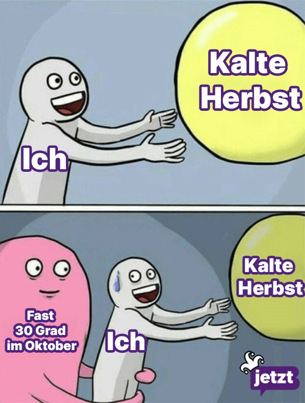 27 Grad im Oktober? Die Memes zur endlosen Hitze