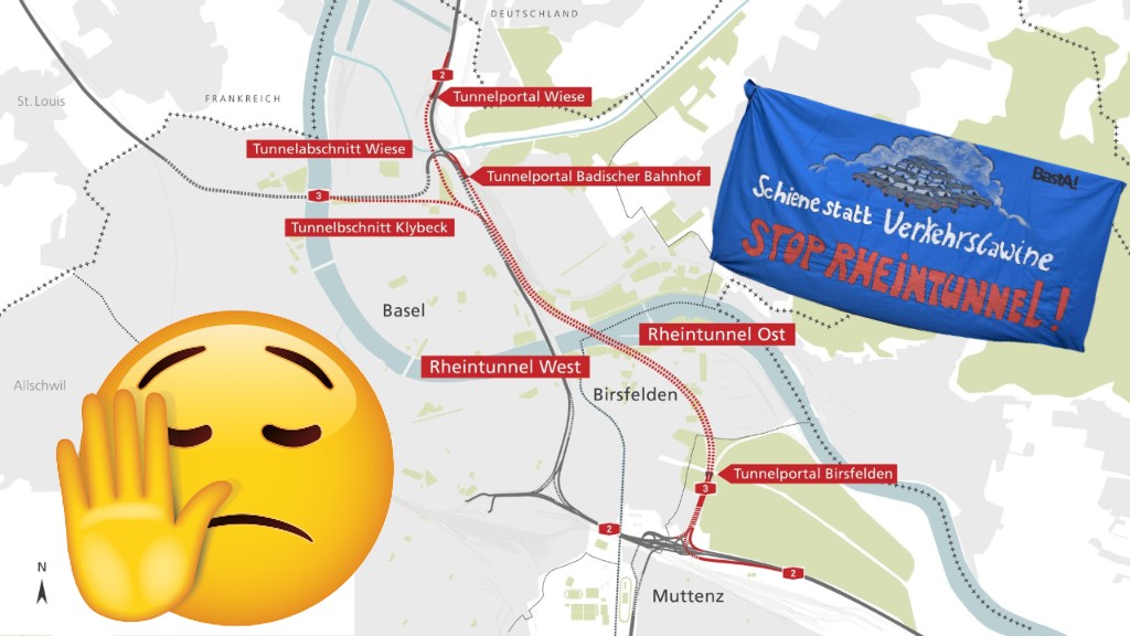 SP Basel-Stadt stellt sich gegen den Rheintunnel