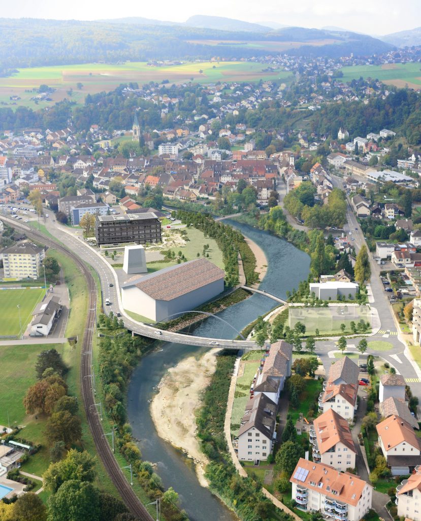 Die Naubrücke in Laufen wird verschoben