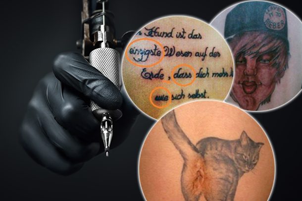 Zum Lachen oder Weinen: Hier kommen die peinlichsten Tattoo-Fails