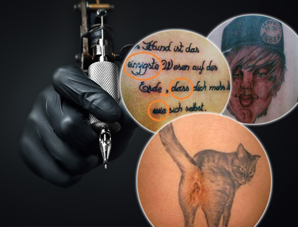 Zum Lachen oder Weinen: Hier kommen die peinlichsten Tattoo-Fails
