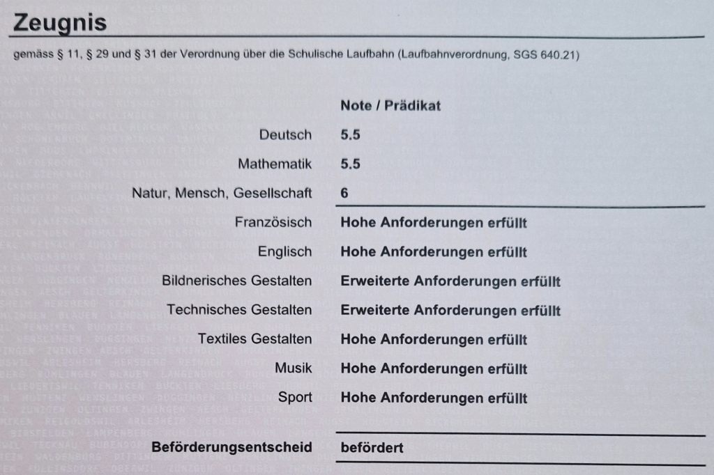 Schülerin mit Bestnoten könnte Übertritt ins Progymnasium verweigert werden