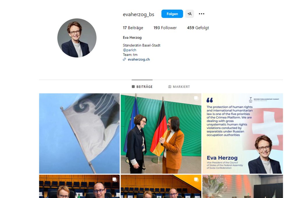 Fake-Profil auf Instagram: Betrugsmasche trifft frischgekürte Ständeratspräsidentin