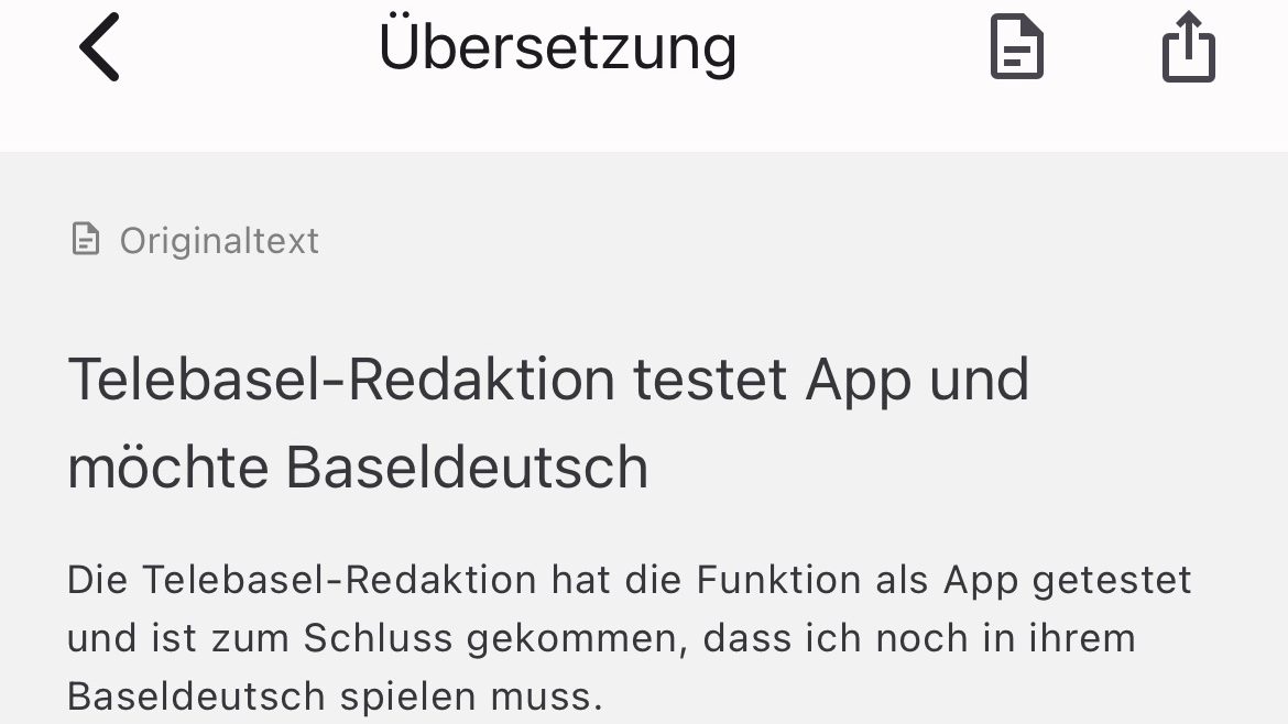 Diese App versteht auch Schweizerdeutsch