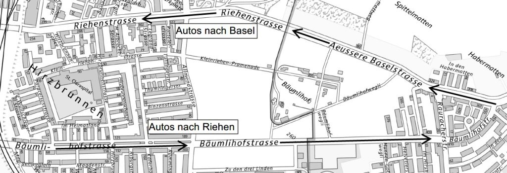 Zwischen Riehen und Basel kommt es zu Verkehrsbehinderungen