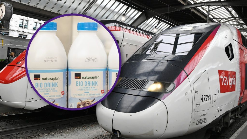 TGV-Passagier mit Kokain in Milchflaschen erwischt