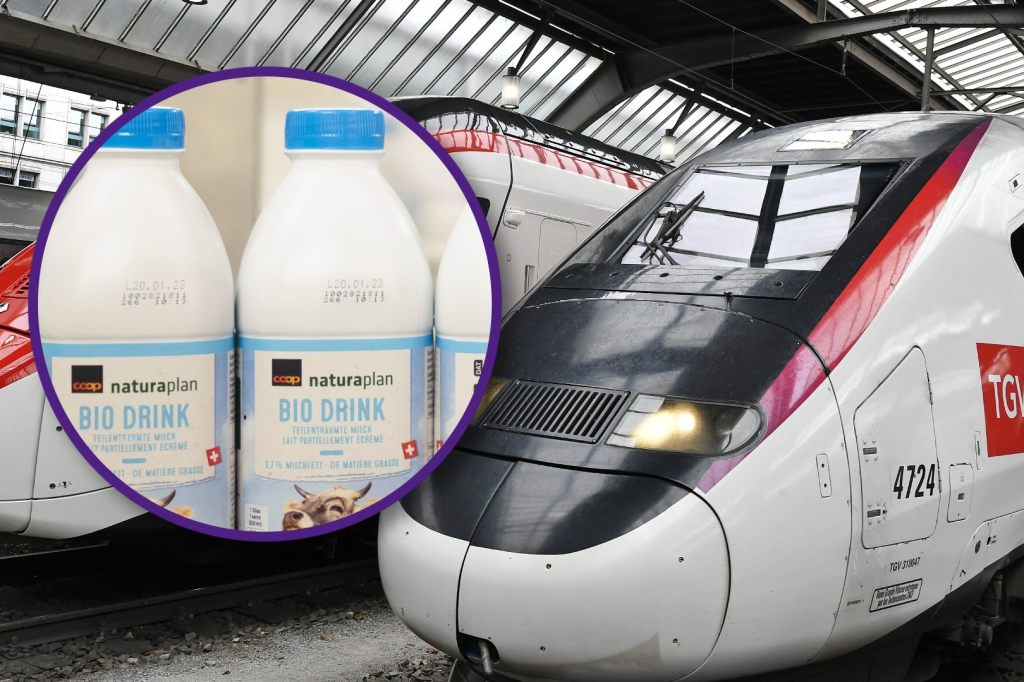TGV-Passagier mit Kokain in Milchflaschen erwischt