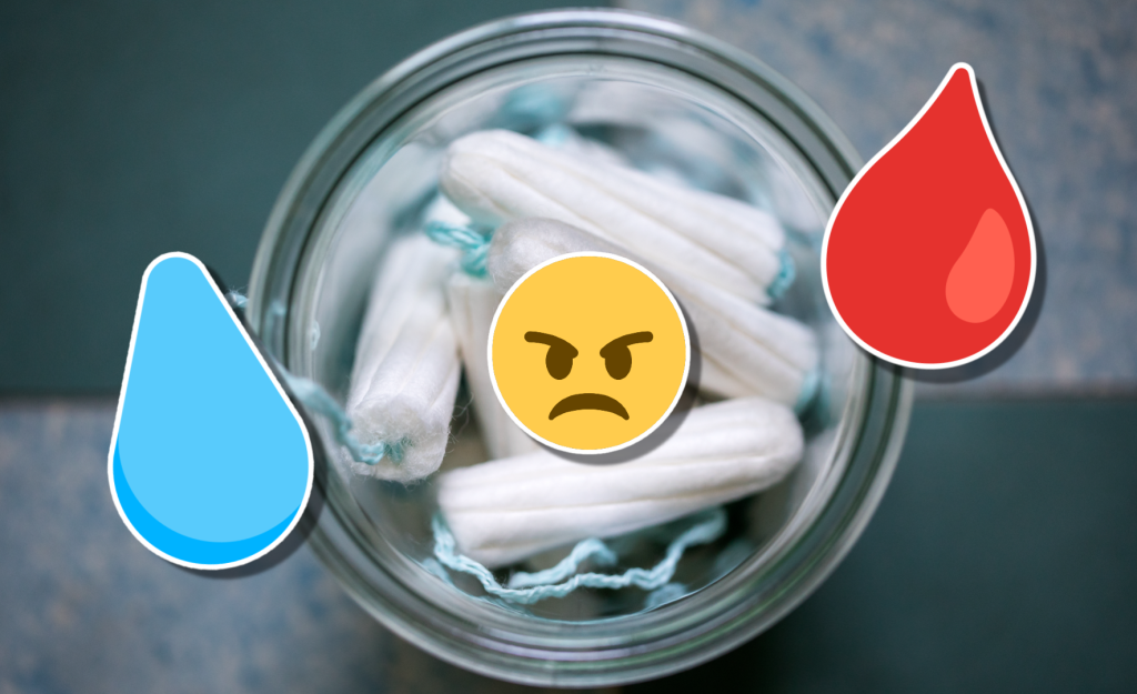 Wusstest du, dass Tampons mit Wasser statt Blut getestet wurden?