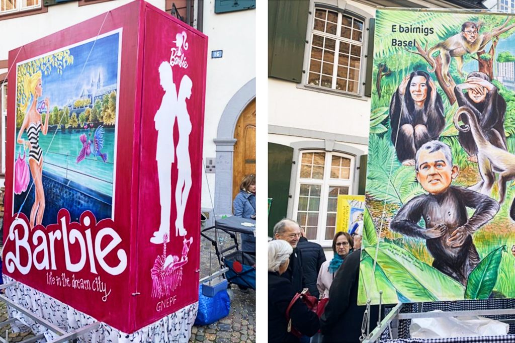 Von Barbie bis Politik: Die Laternenausstellung auf dem Münsterplatz