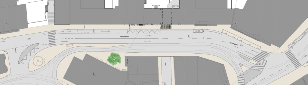 Schliessung der Globus-Arkaden besiegelt: Breiteres Trottoir für die Eisengasse kommt