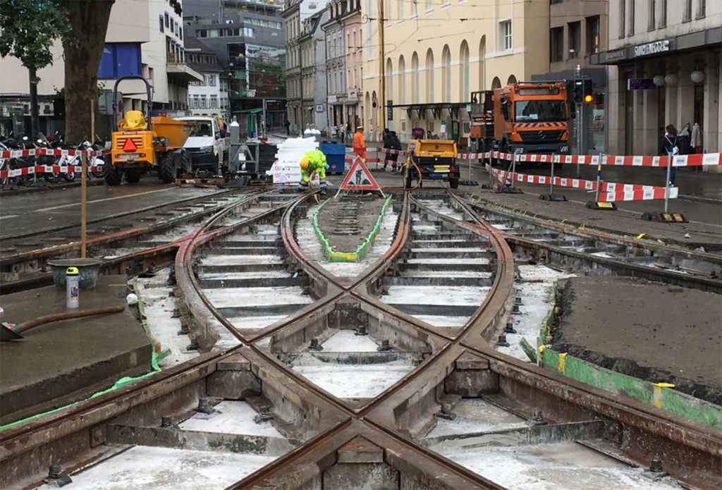 Keine Trams zwischen Barfi und Marktplatz: Gleisanlage am Steinenberg wird erneuert