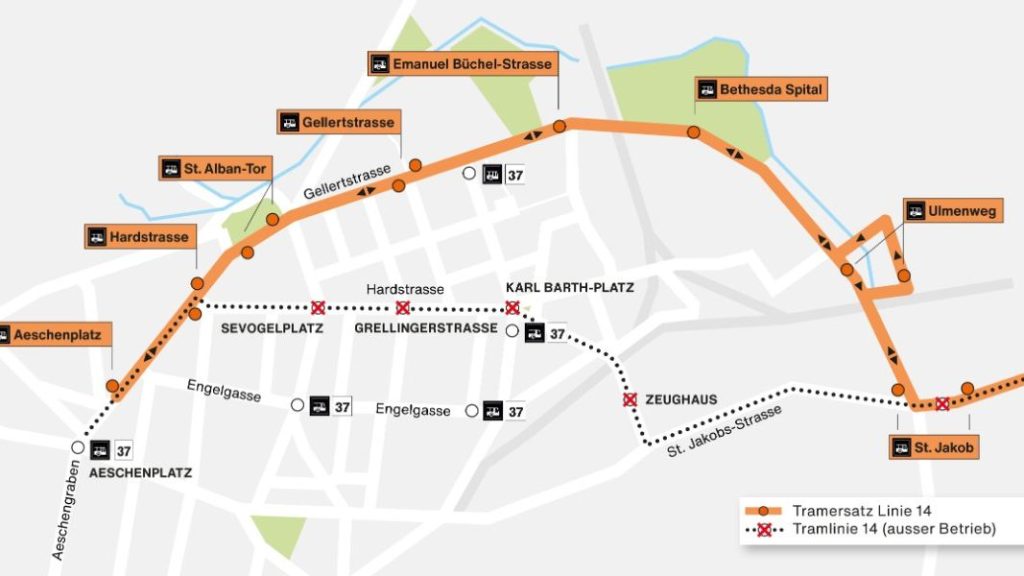 Nächste Baustelle: Hier findest du jetzt deine 14er-Haltestelle