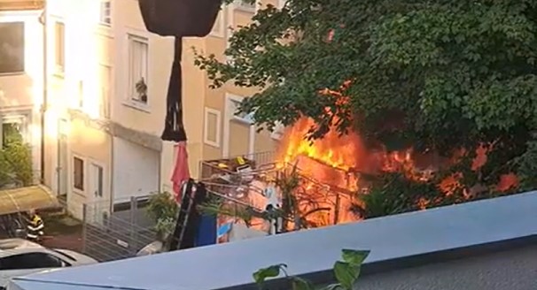Feuer auf Balkon: Feldbergstrasse war wegen Brandfall gesperrt