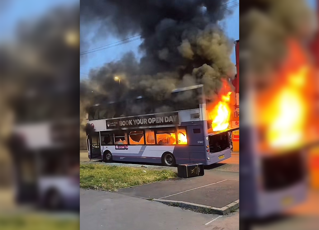 Chaotische Szenen bei Ausschreitungen in Leeds