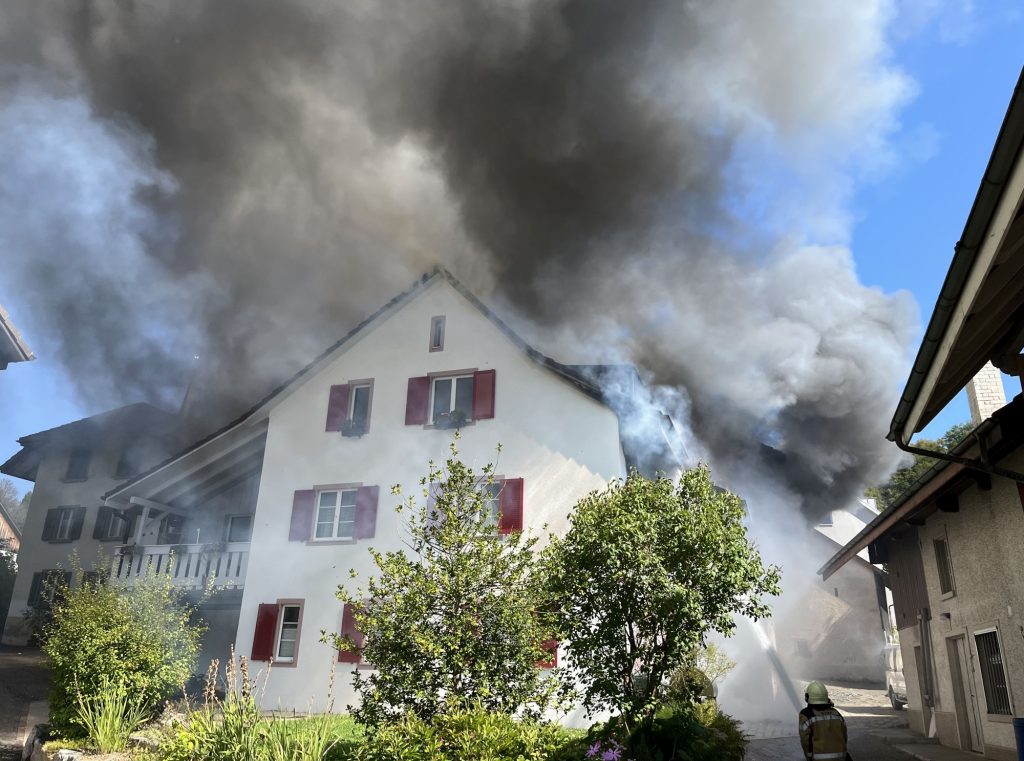 Grossbrand in Buus: «Die Brandursache ist noch nicht geklärt»