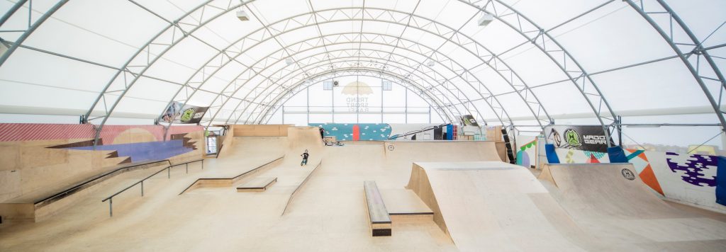 Hier soll in Kleinhüningen bald eine Trendsporthalle entstehen