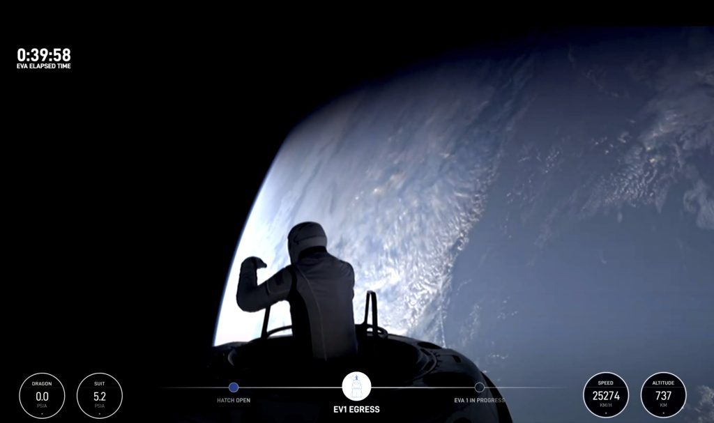 Der erste kommerzielle Weltraumspaziergang hat begonnen