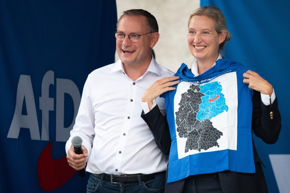 Deutsche AfD-Chefs erheben nach Wahlen Regierungsanspruch