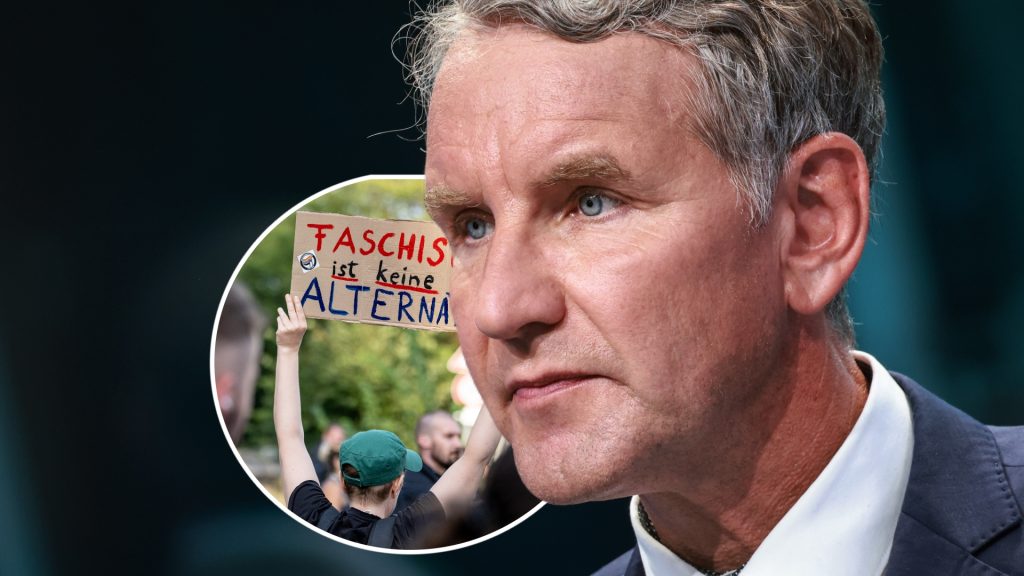 Demonstration gegen AfD-Wahlerfolg in Thüringen