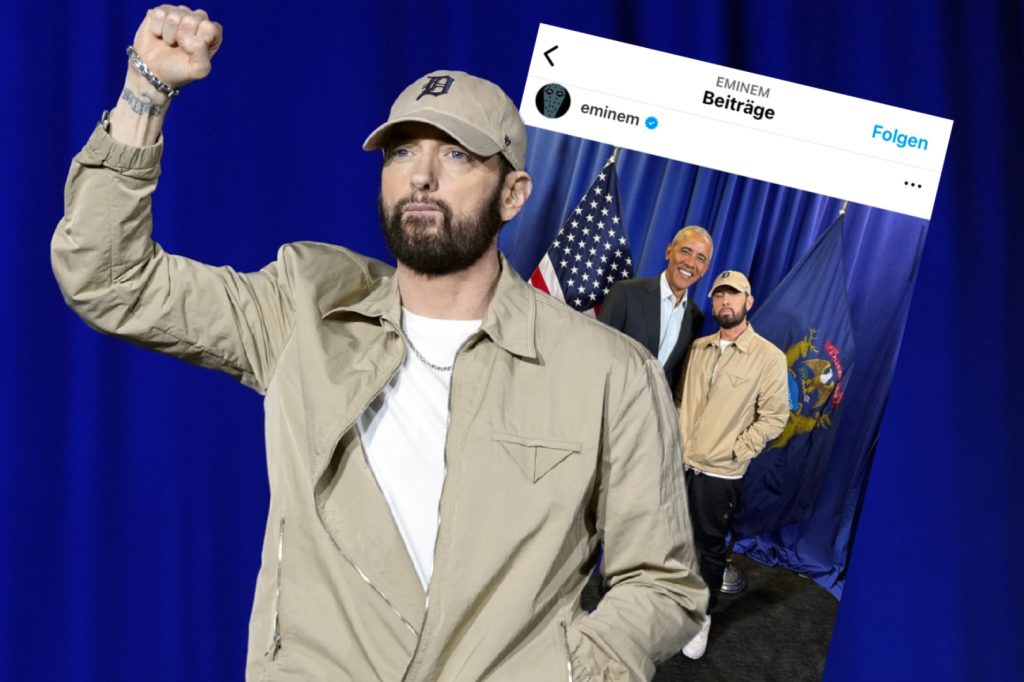 Auch Eminem unterstützt Harris: «Wird Freiheiten schützen»